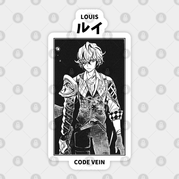 Louis Amamiya Code Vein Sticker by KMSbyZet